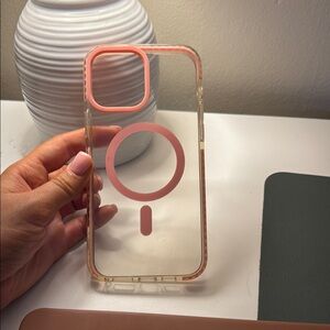 Transparent Pink Phone Case